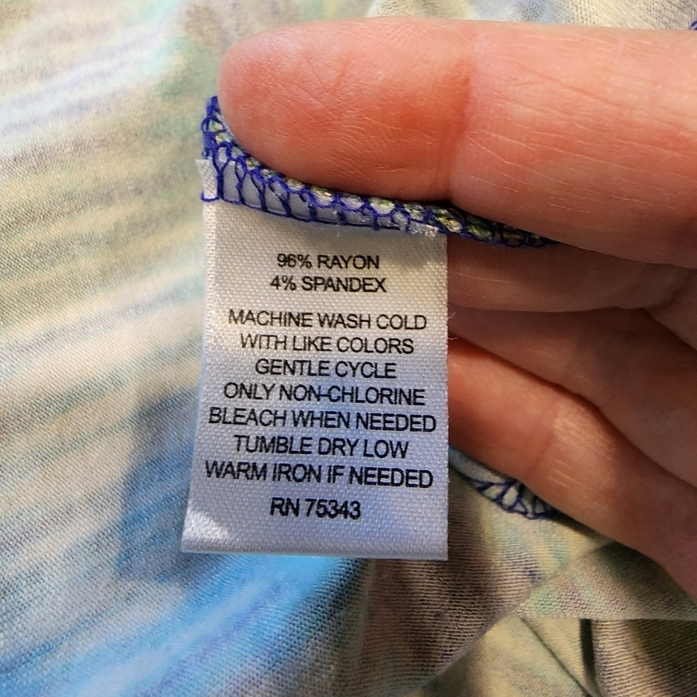 Cynthia Rowley Blue, Green and White Design Sundress - Picture 7 of 7